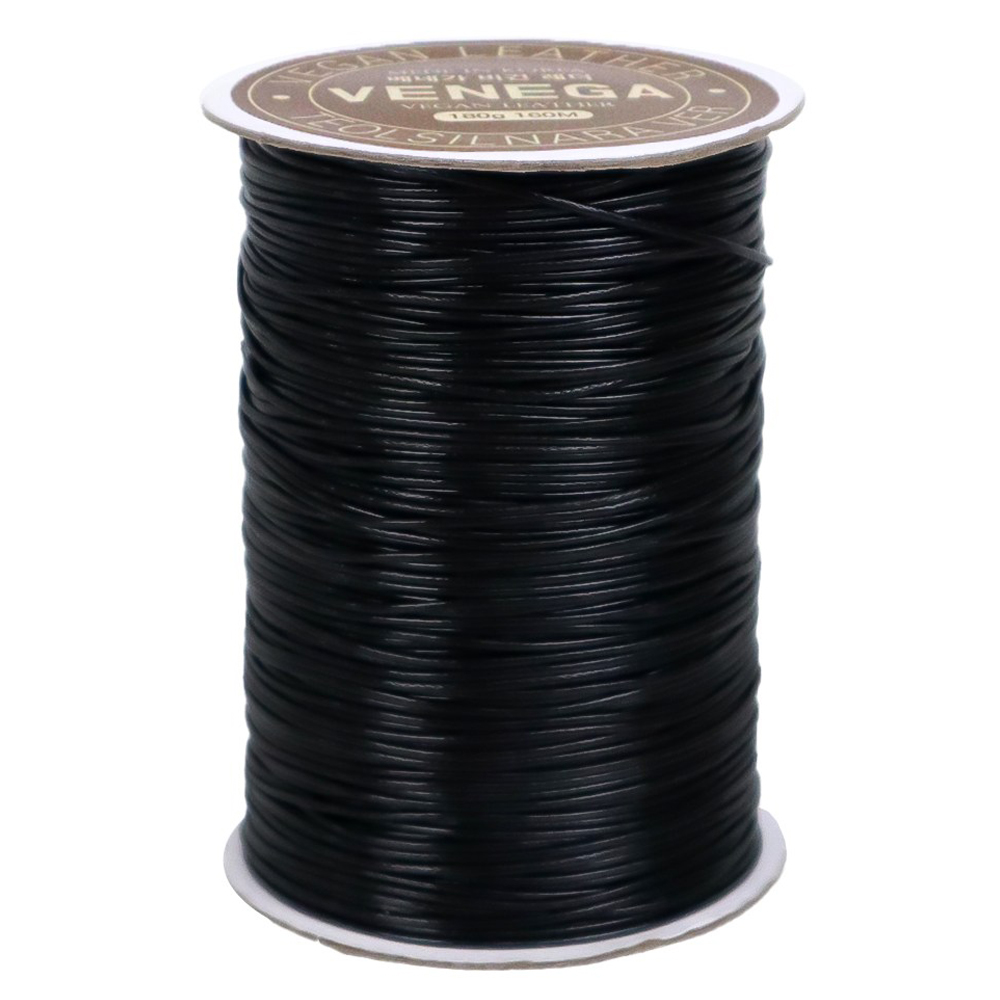 털실나라 베네가 비건 레더얀 뜨개실, 01 블랙, 1개 23,000원