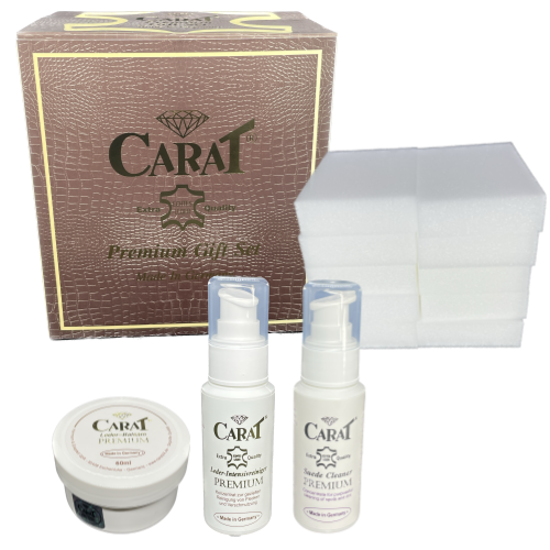 캐럿 프리미엄 가죽 보호제 3종 세트(에센스+가죽클리너+스웨이드클리너) 22,000원