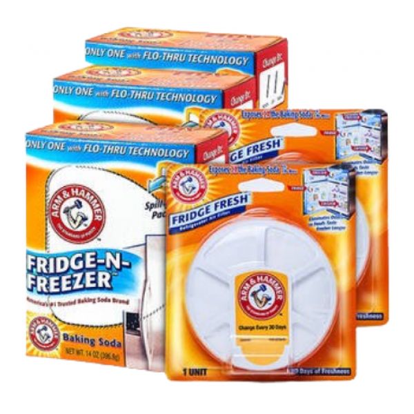 암앤해머 냉장고 탈취제 스탠드형 3개 + 부착형 2개 김치 냄새제거 29,600원