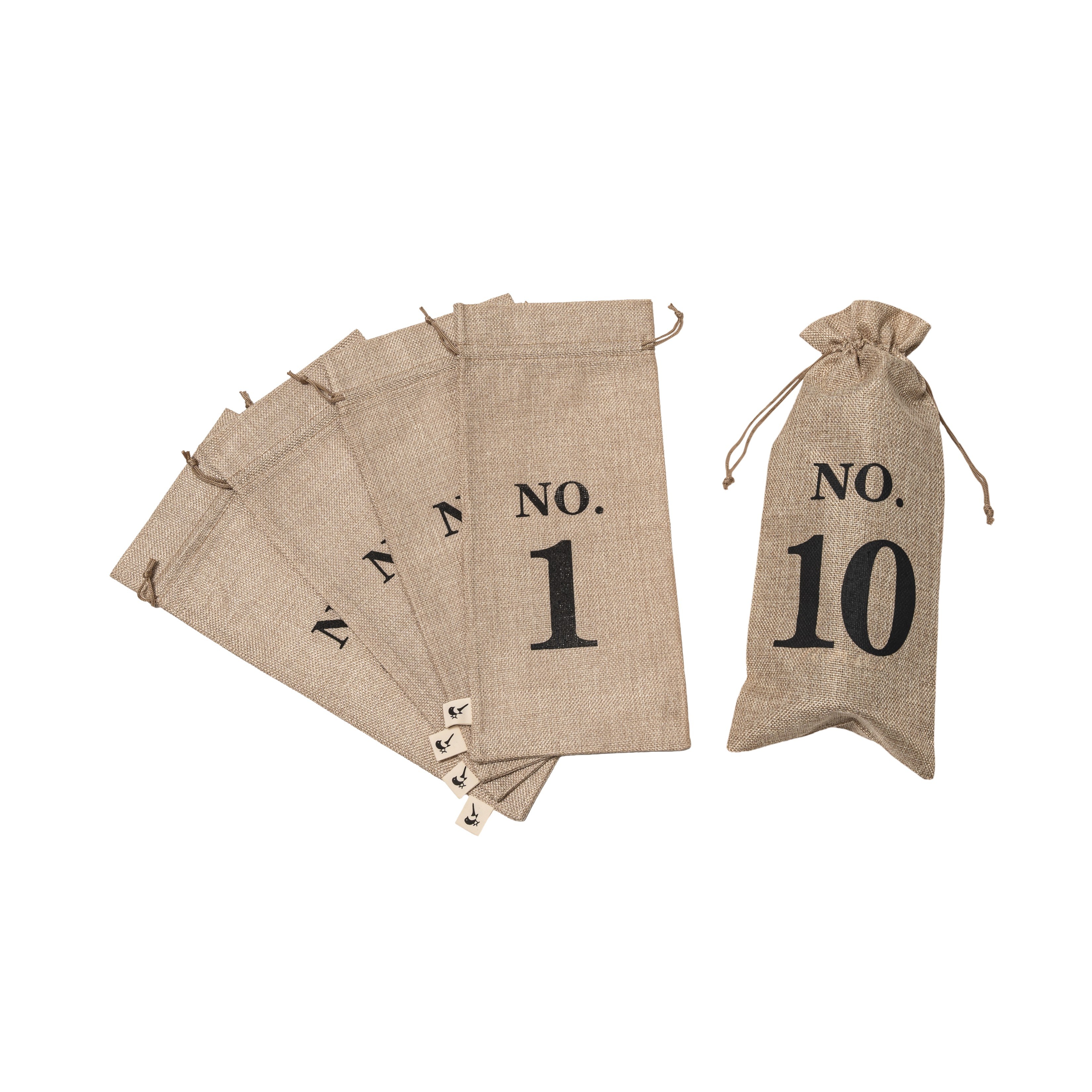 비노파이 와인 블라인드 테이스팅 커버 (숫자, 1-10) / 블라인드 테이스팅용 파우치 와인병 숫자 커버, 1개, 베이지 25,000원