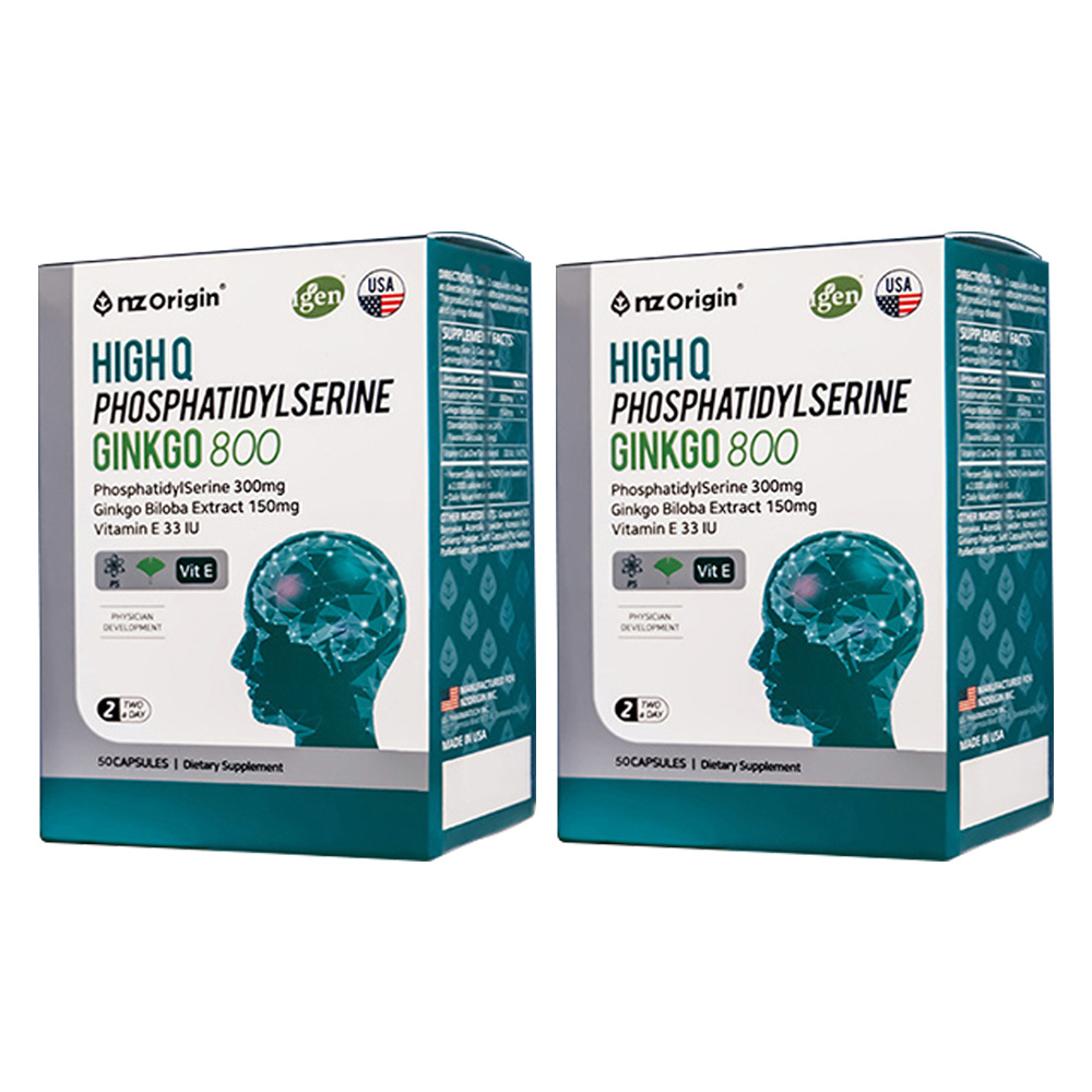 엔젯오리진 하이큐 포스파티딜세린 징코 800, 50정, 2개 37,500원