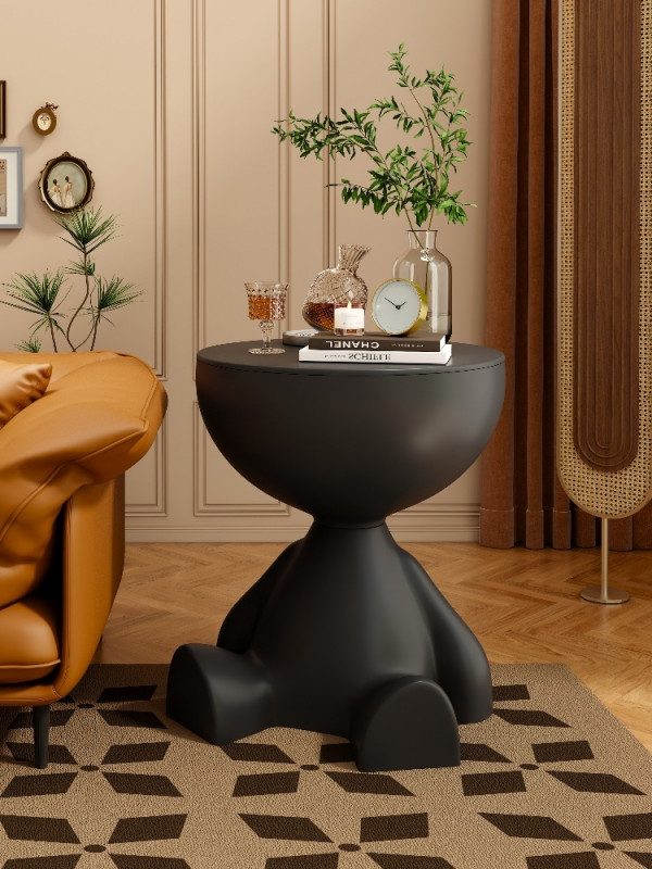 오브제 감성 사이드테이블 무광블랙 인테리어 카페 원형 포인트가구 25,100원