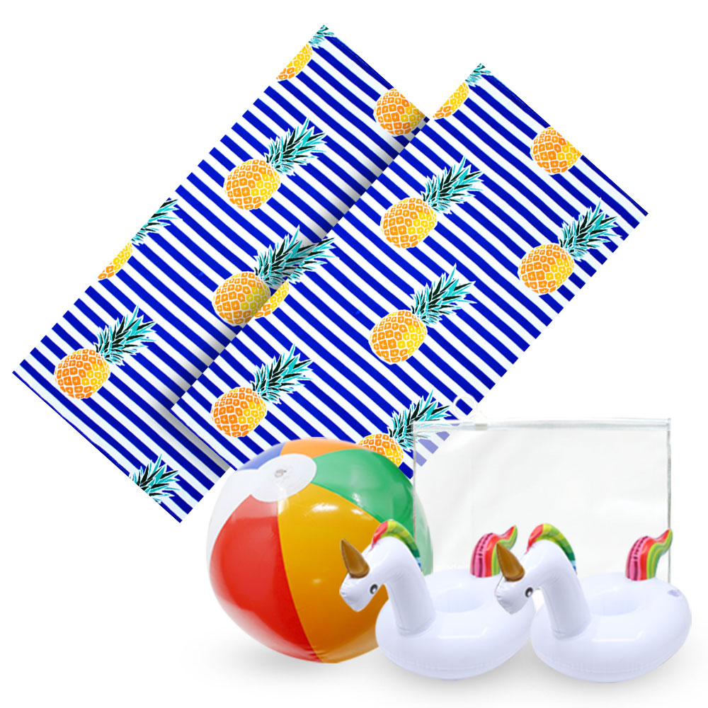 바캉스 패키지 비치타올 1500 x 700mm 2p+볼1p+컵튜브2p+투명파우치1p 7,790원