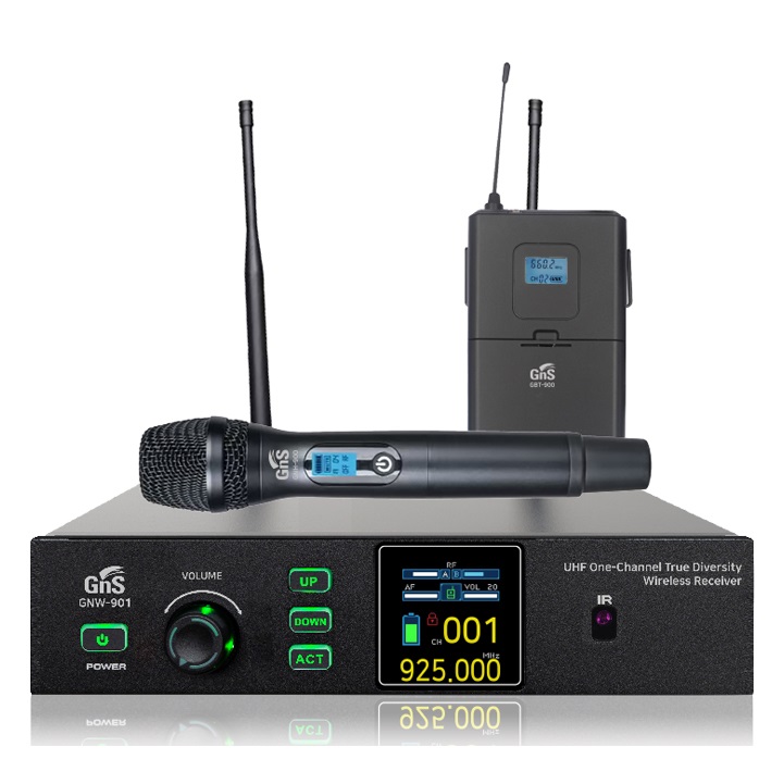 GNS GNW-901 1채널 무선마이크 GNW901 (핸드/핀선택) 강당 회의실 학교 교회무선마이크 강의용무선마이크 600,000원