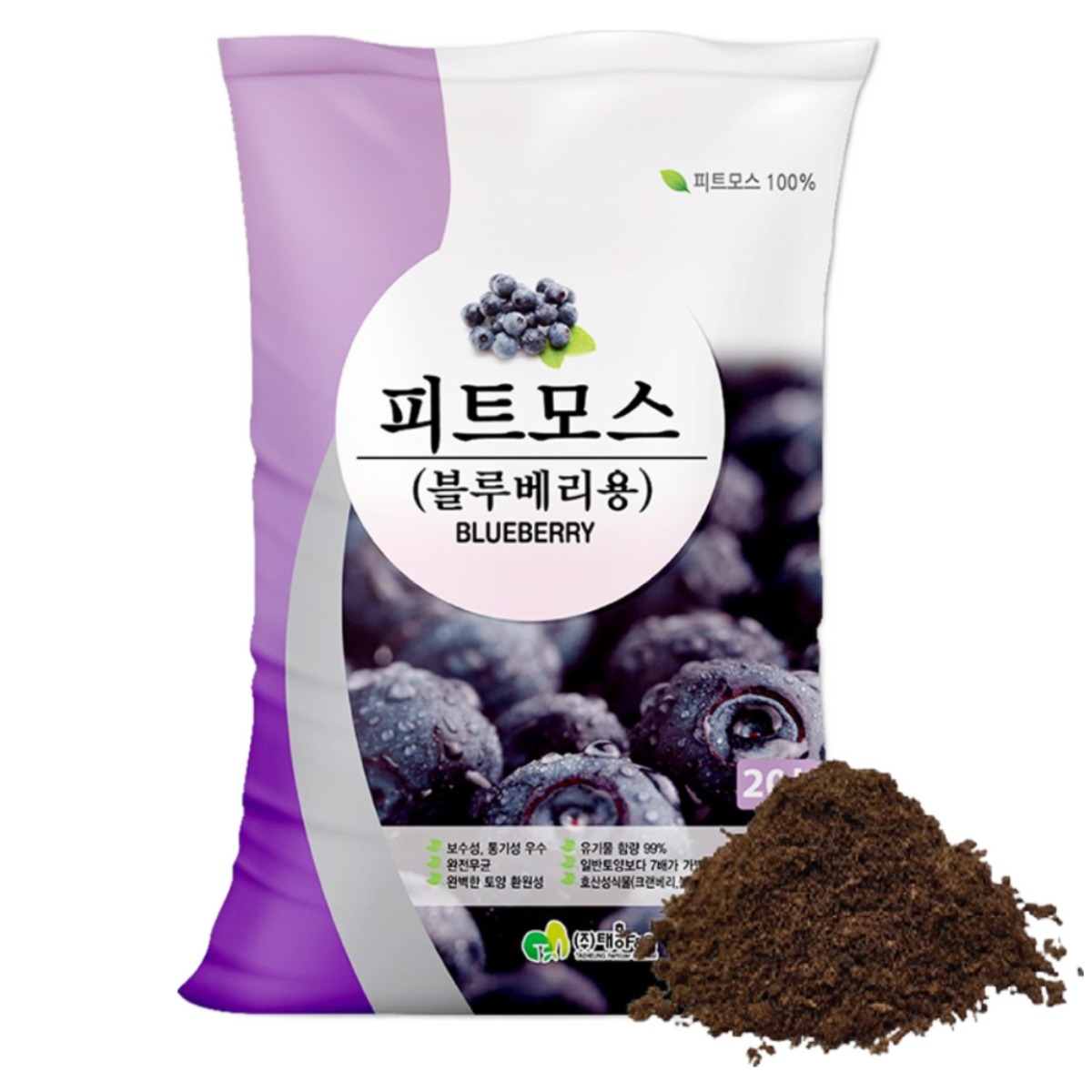 야생화 화훼 화분 블루베리 진달래 분갈이 흙 토양개량 통기성 물빠짐 피트모스 1.5L [농사농], 1개 11,990원