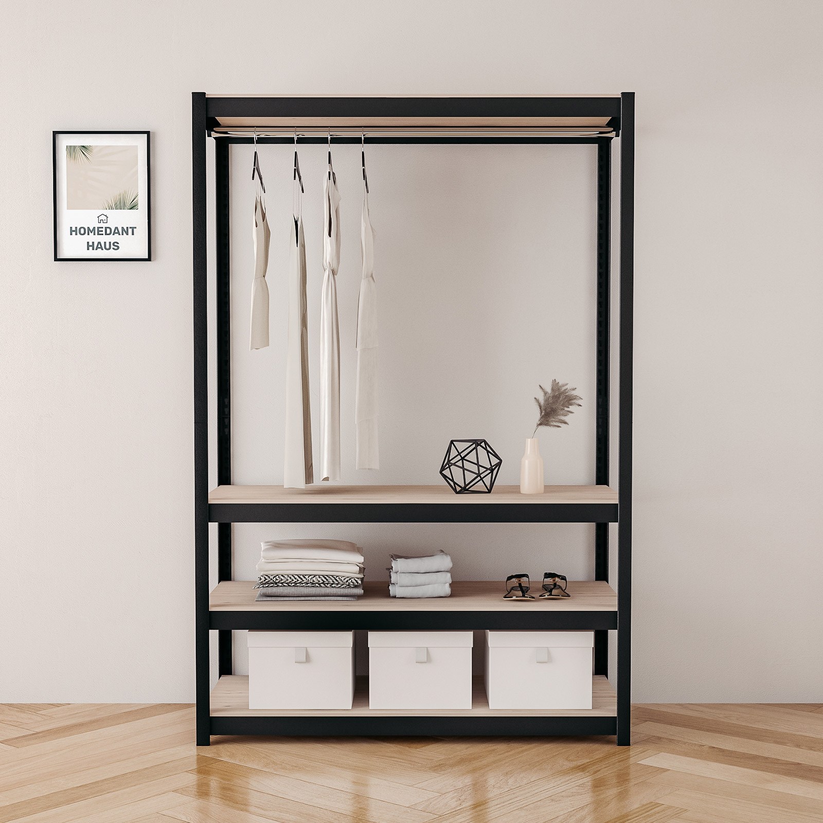 홈던트하우스 국내 제조 스피드랙 업그레이드형 홈던트하우스 무볼트 조립식 행거 123,800원