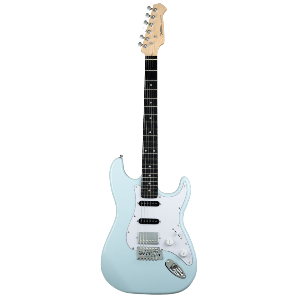 헥스 일렉기타 E50 TRD G/IB 유광 아이스블루 입문용 연습용 전자기타, 1개 229,000원