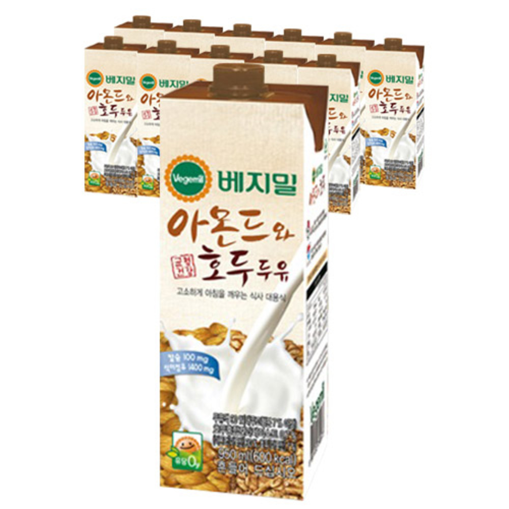 베지밀 아몬드와 호두 두유, 950ml, 12개 32,450원