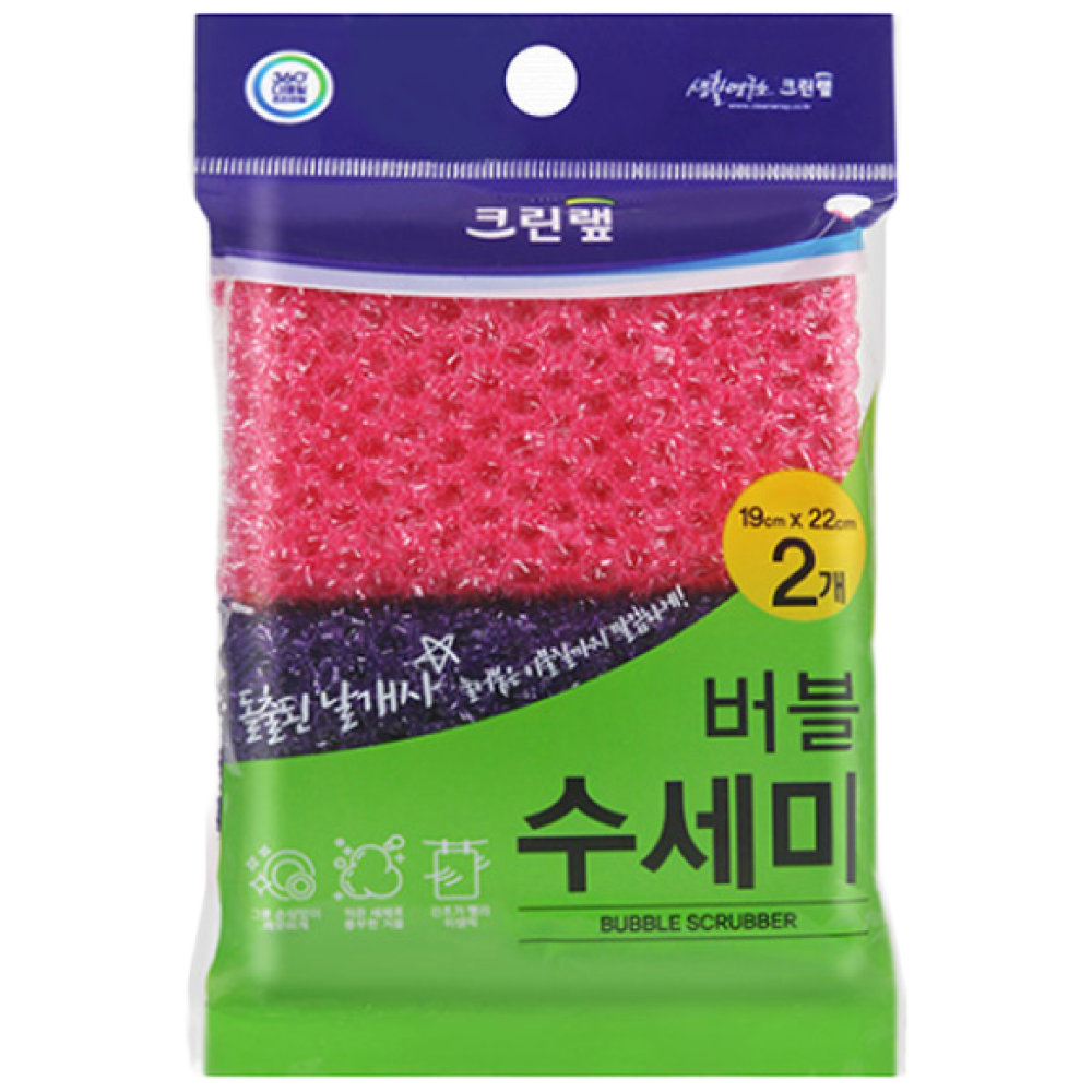 크린랩 버블수세미 2매입 2,000원