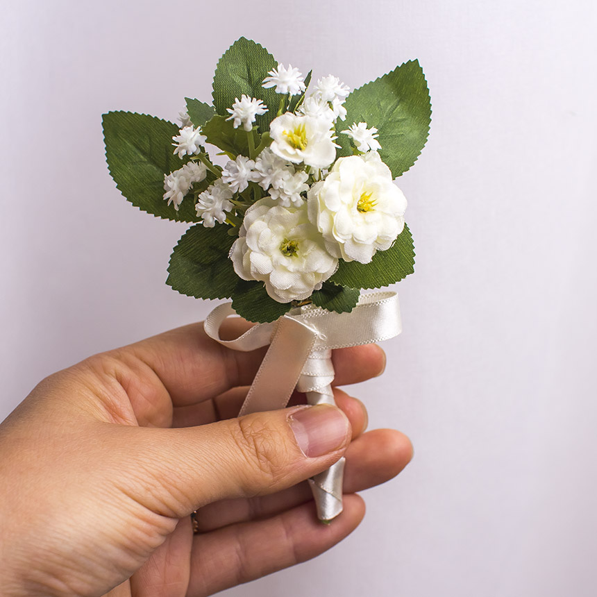 둔떼 실크플라워 납골당 봉안당 미니 꽃다발 조화 9,800원