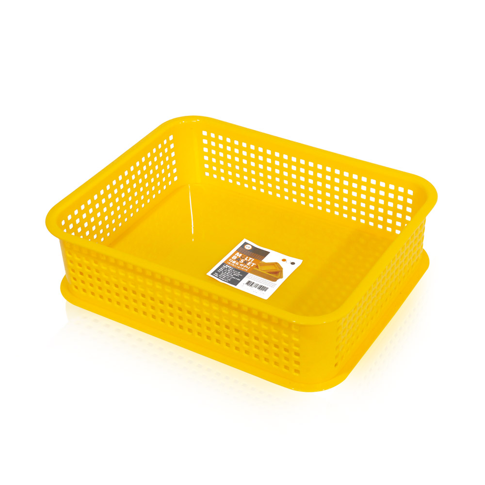 노랑 바구니 3호 A4 교구 유치원 학교 어린이집 멀티, 노랑, 5개 12,600원