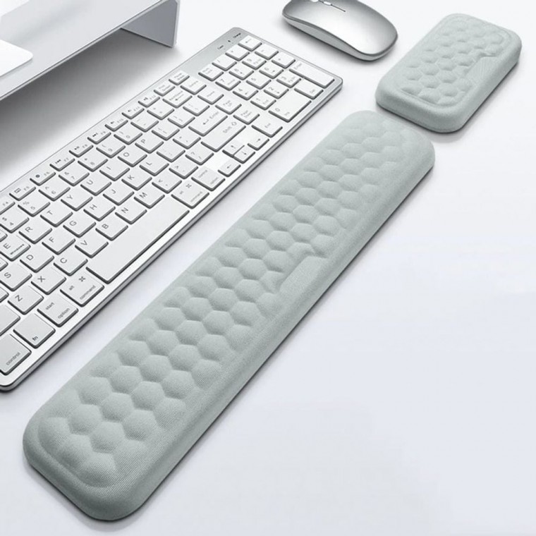 위시올데이 인체공학 키보드 마우스 손목 보호 패드 2종 세트 쿠션, 1개, 블랙 세트 23,280원