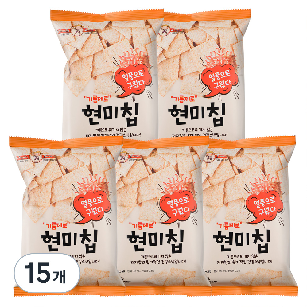 국산 기름제로 현미칩, 60g, 15개 26,400원