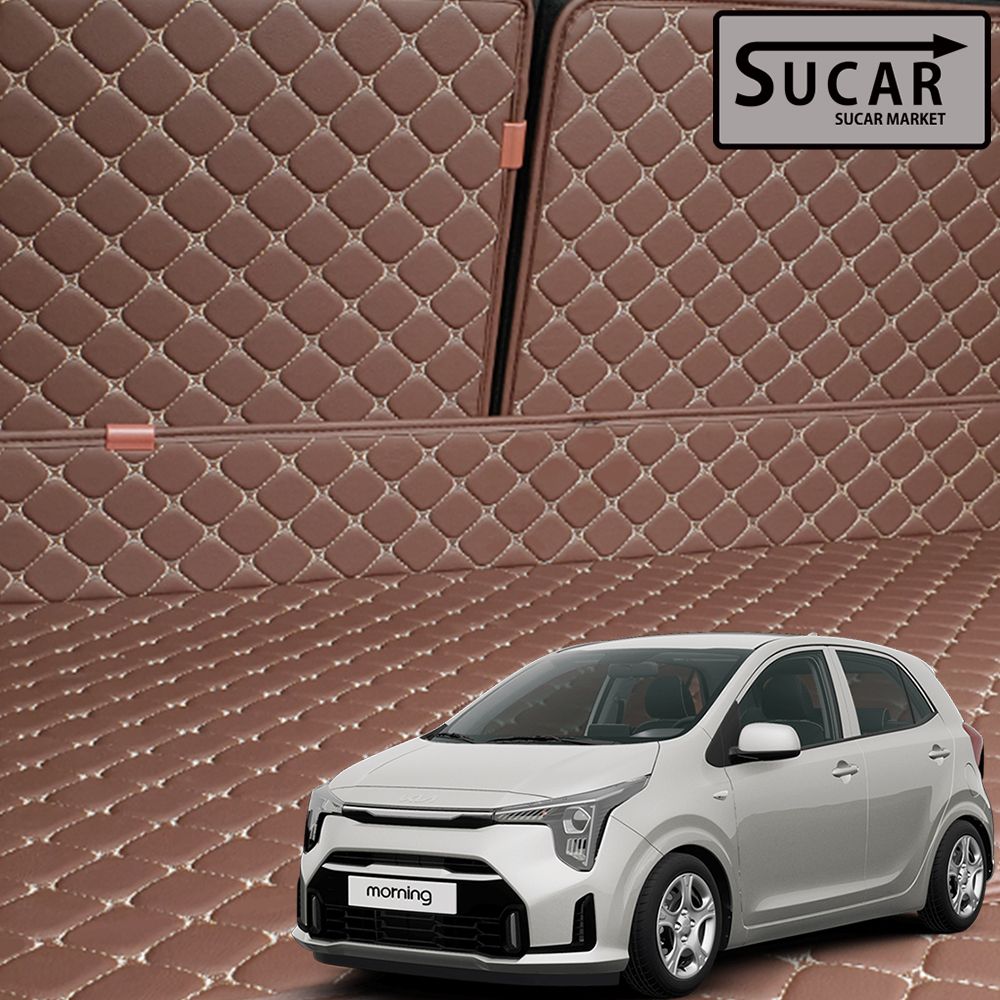 2026 신형 더뉴 모닝 페이스리프트 슈카마켓 퀄팅 트렁크매트 러기지보드 용품 기아, 브라운 67,900원