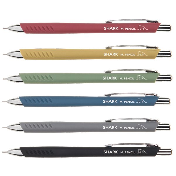 (문화연필) 샤크 샤프펜 0.5mm 색상혼합 12자루x1갑 SHARK 22,500원