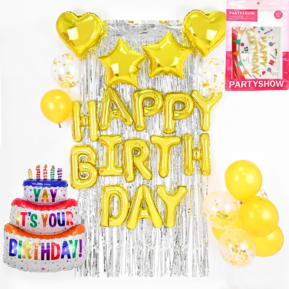 파티쇼 생일 파티 메시지 3단 케익 풍선 세트 8,940원