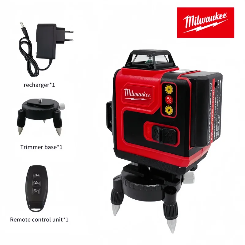 밀워키 레이저 레벨 그린 16라인 4D 자동 수평조절 360도 수평 및 수직 초강력 레이저 레벨 빔 88,100원