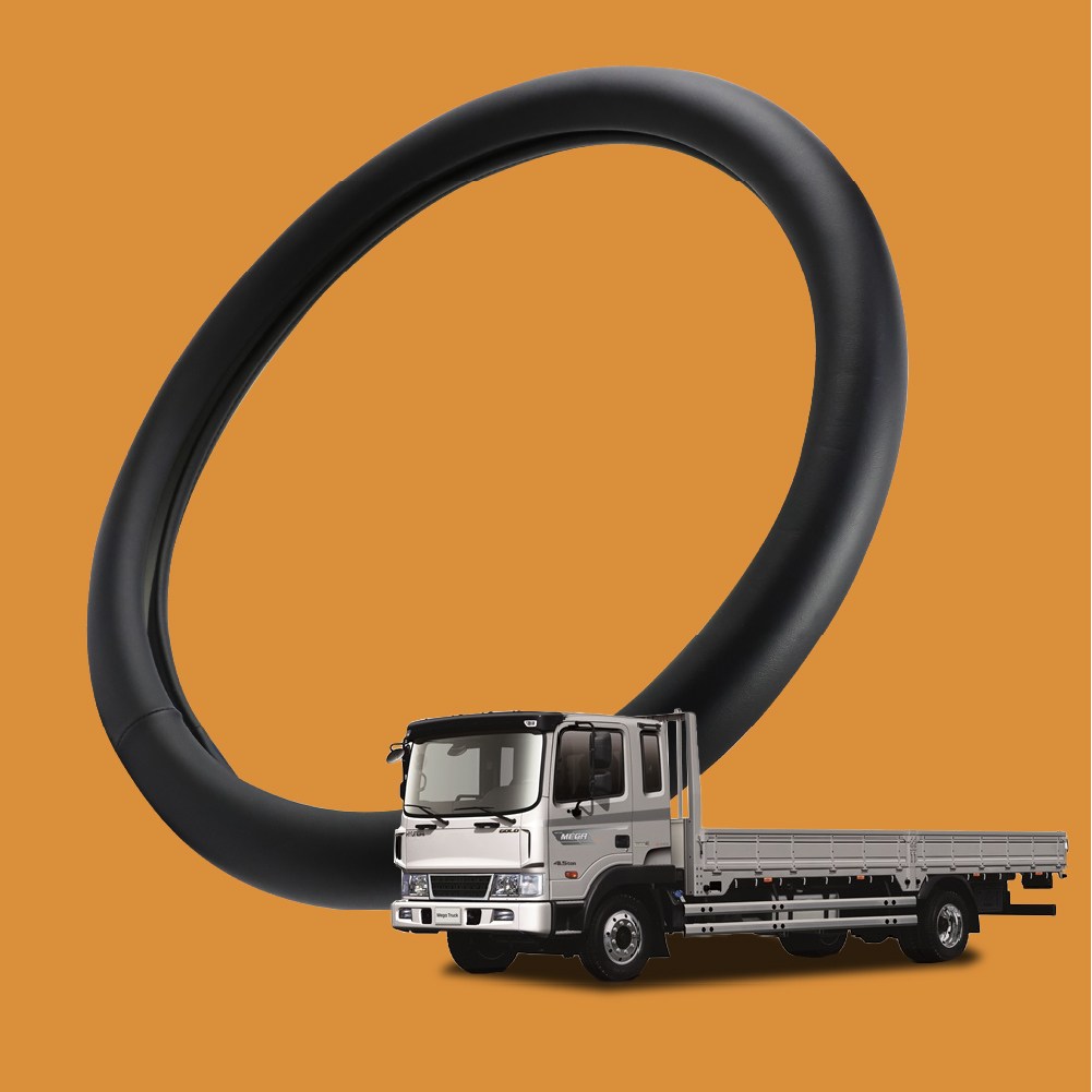 자동차친구 대형차 원라인 핸들커버 메가트럭 적용, 모노블랙 470mm 28,900원