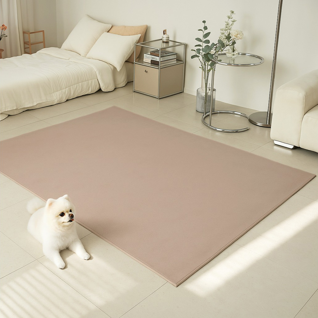 레토 강아지 소프트 단모 러그 LRG-S01, 핑크베이지, 1개 19,800원