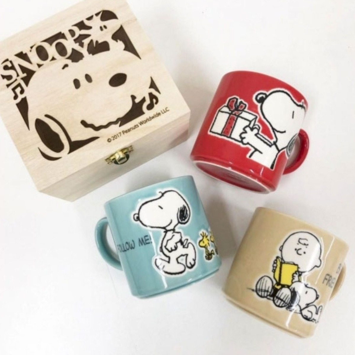 스누피 우드박스 컬러풀 머그 (3design), 1개 35,600원