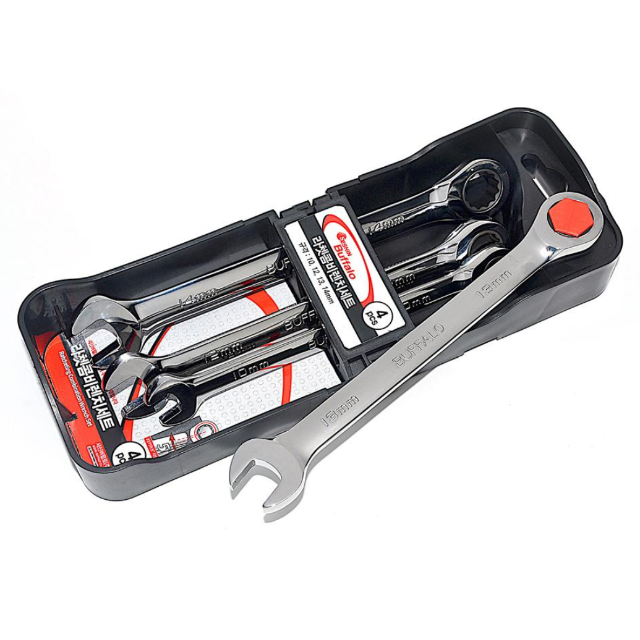 세신 기어렌치 4PCS (10MM,12MM,13MM,14MM) 라쳇 렌치 세트 37,600원