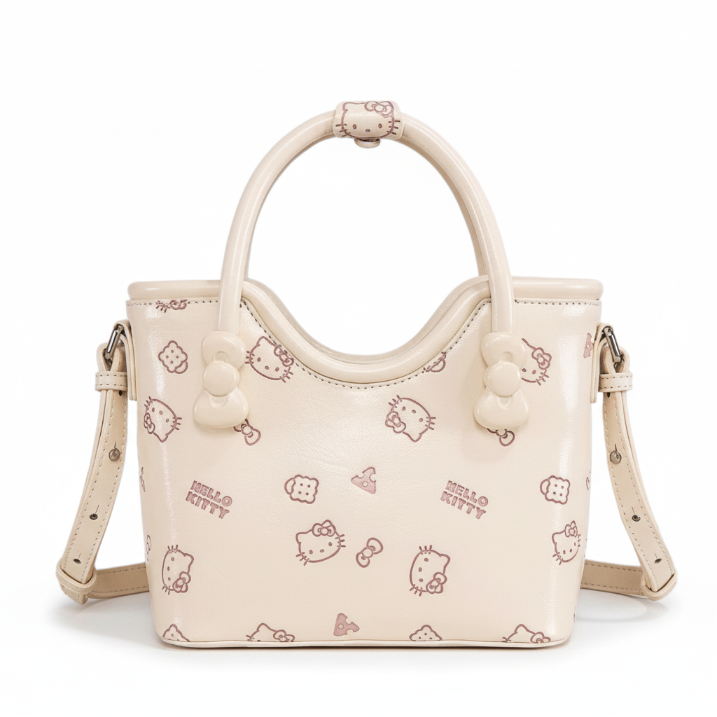 엘 헬로키티 토트백 프린트 KT 핸드백 크로스백 캐주얼 통근 토트백 18,260원