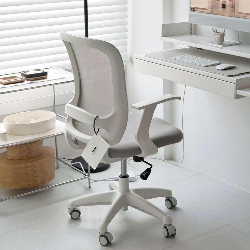 에르먼 S20 국내생산 사무용 메쉬 책상의자, 페블그레이 87,500원