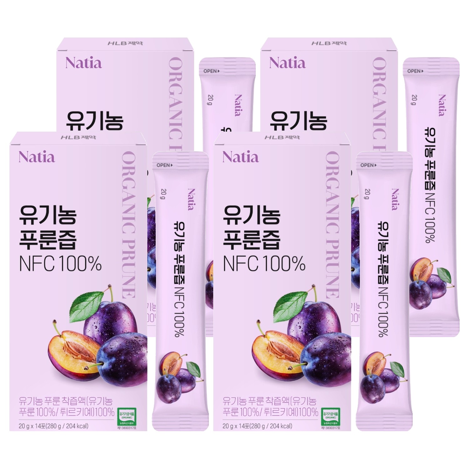 에이치엘비 나티아 유기농 푸룬즙 33,740원