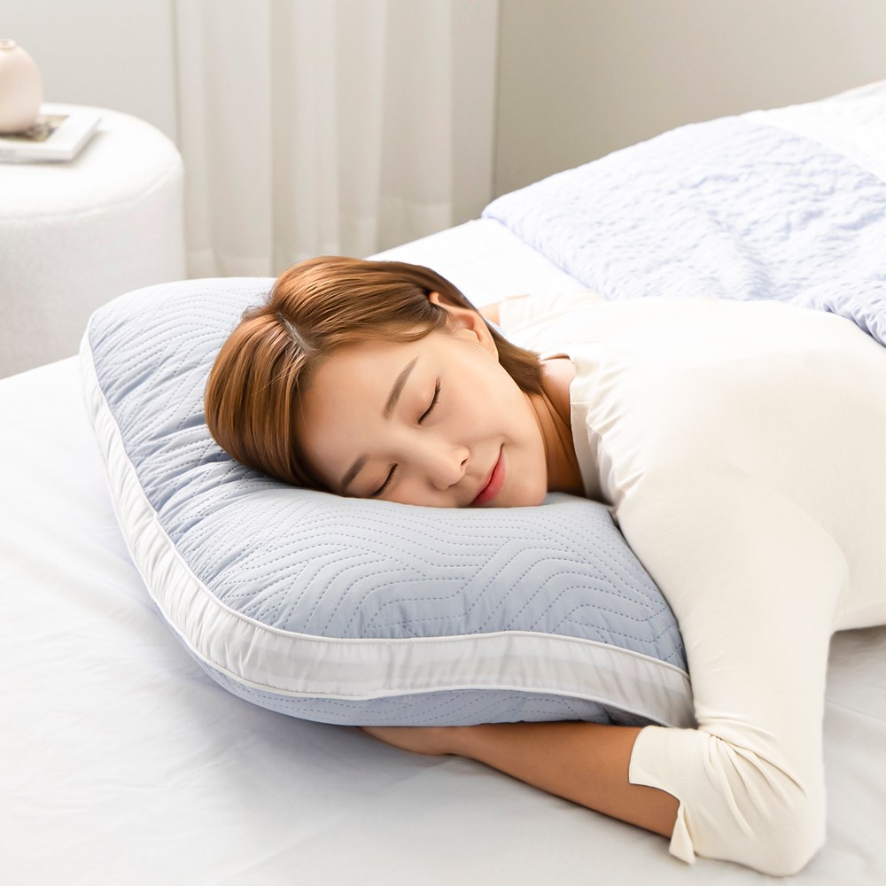 홈랩 기능성 알러지케어 일체형 퍼펙트 어깨편한 기절베개 4개세트, 블루그레이, 4개 65,900원