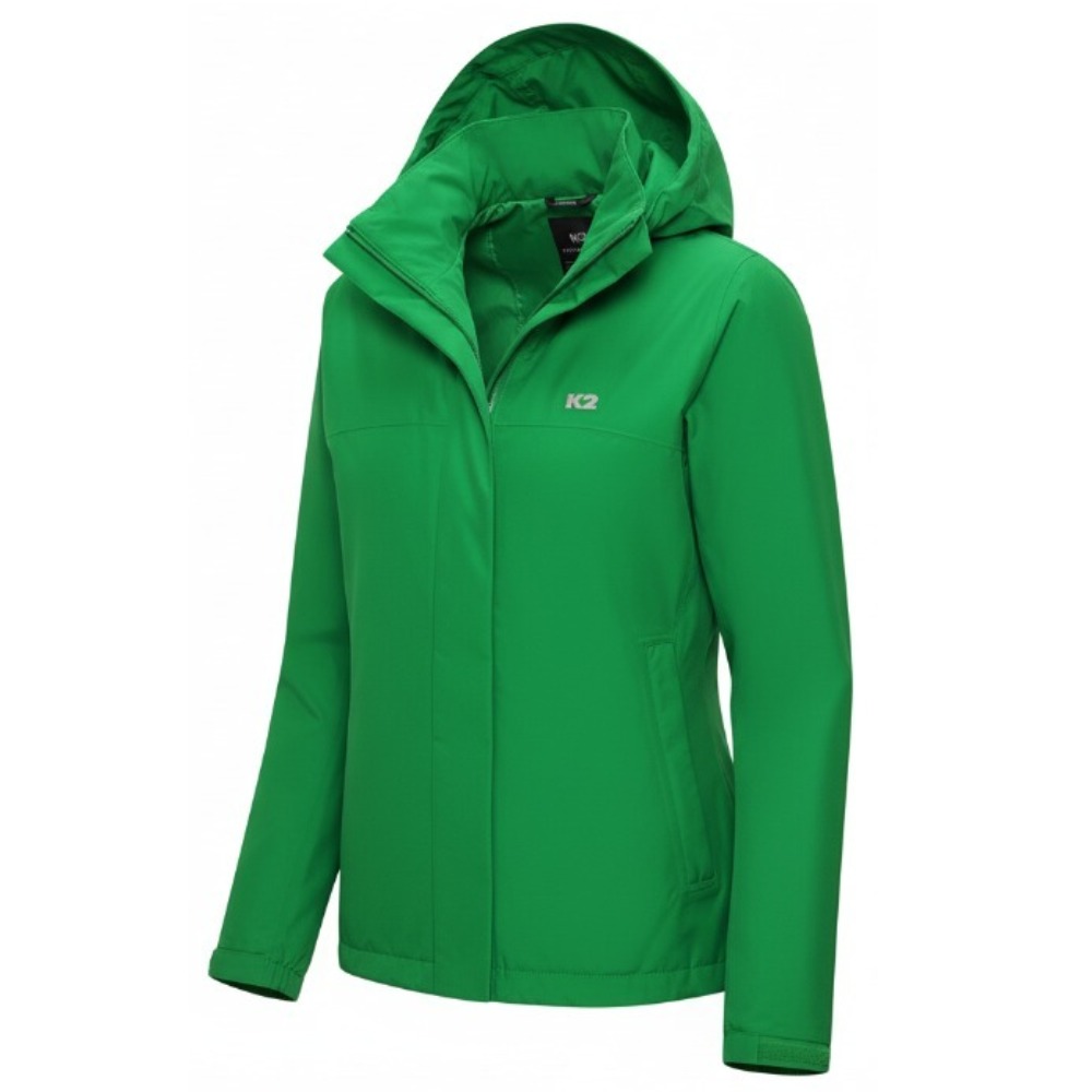 [백화점출고] K2 바람막이 여성 써라운드 고어텍스 2L 완벽 방수 자켓 그린 투습 후드 숏 점퍼 318,300원