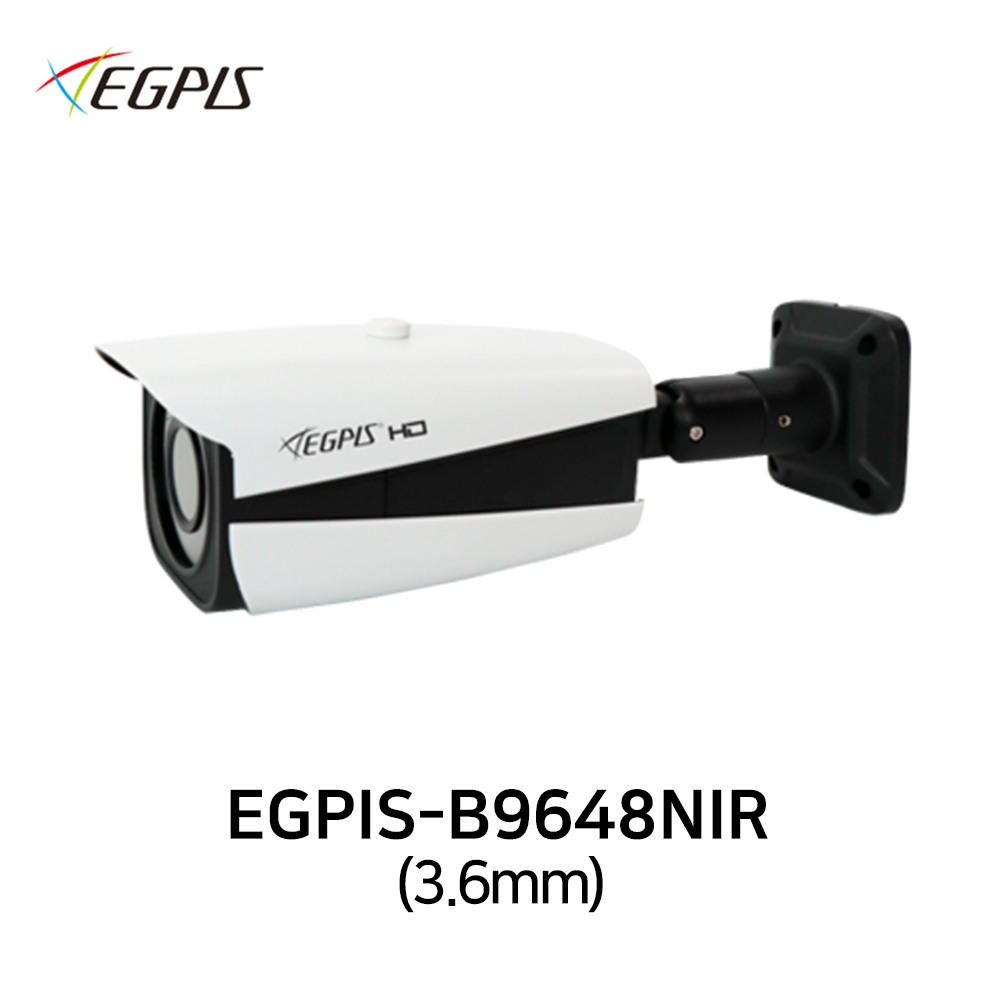 이지피스 EGPIS-B9648NIR 3.6mm SD 52만화소 실외방수 적외선 CCTV 카메라 134,000원