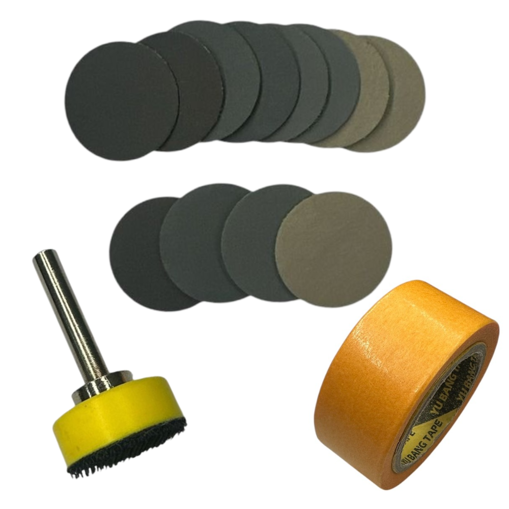 자동차 전용 미세 기스 제거 사포 세트 전용드릴용 1000방 2000방 2500방 3000방 9,900원