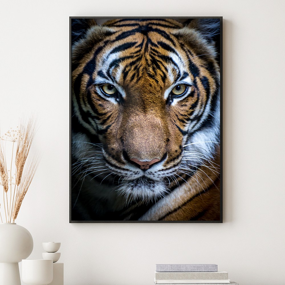 인메이블 성공을 부르는 액운막이 백호 백두산 호랑이 그림 22종 블랙메탈 액자 거실 인테리어 개업 선물 49,200원