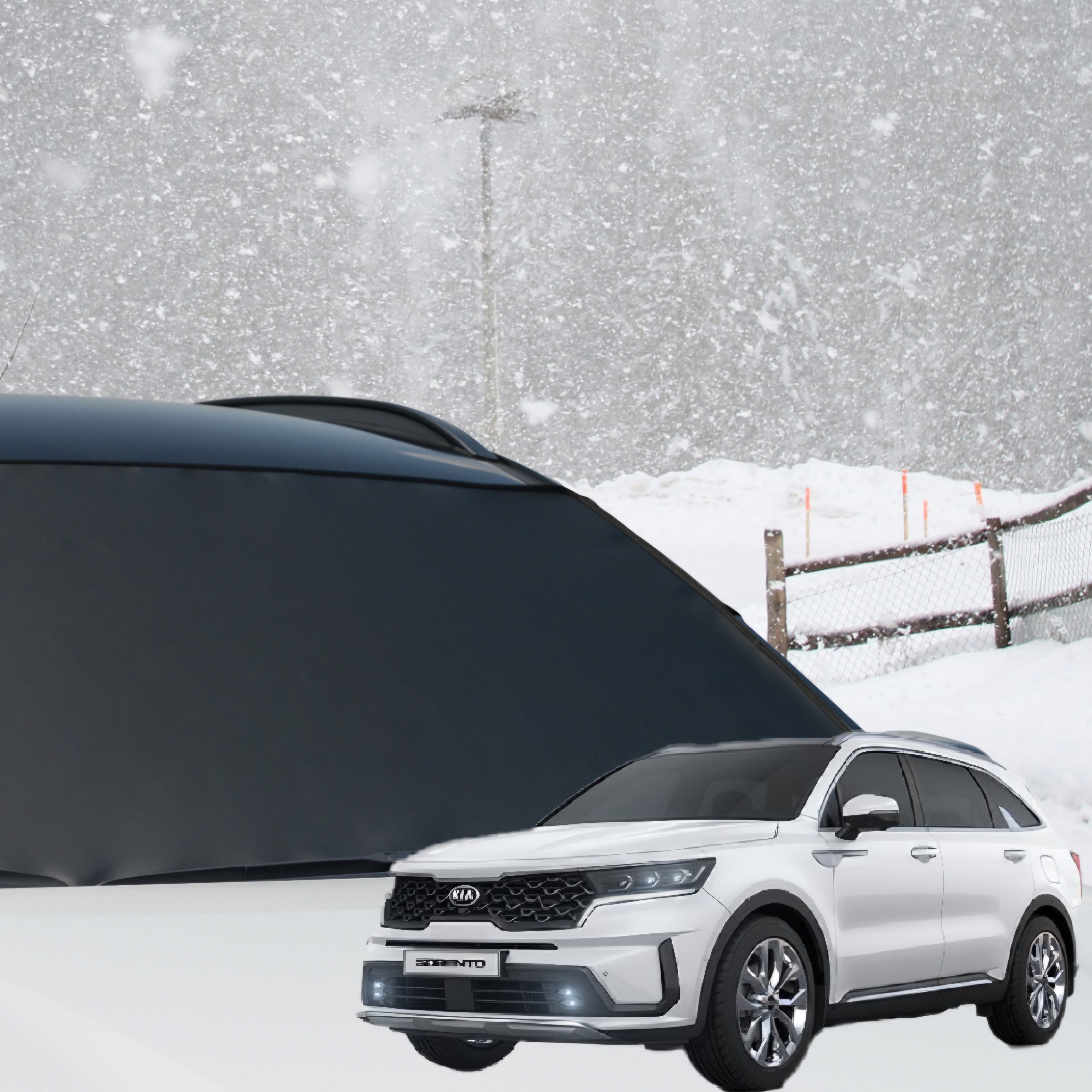 [설레노] 쏘렌토MQ4 맞춤형 성에방지커버 앞유리덮개 가리개, 기아 쏘렌토MQ4 28,900원