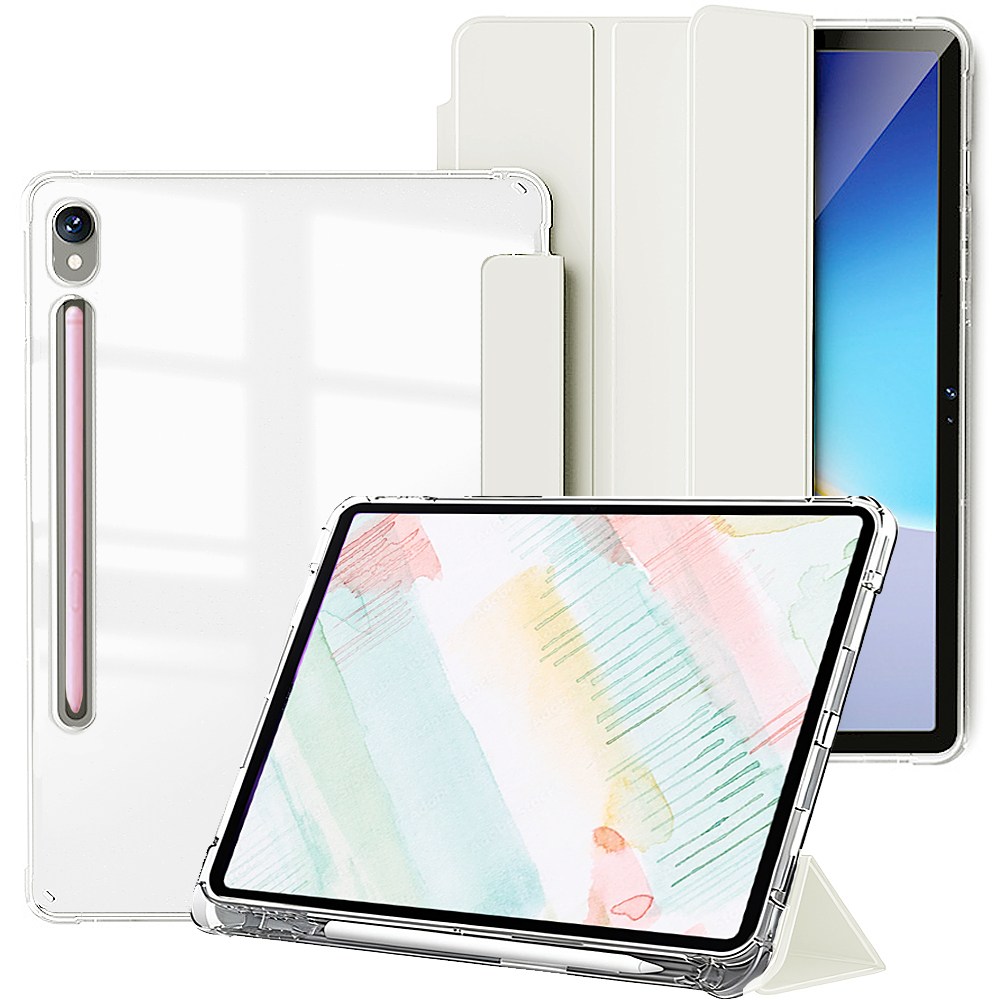 태블리 갤럭시탭 클리어 에어가드 S펜수납 케이스, 크림화이트, 1개 17,900원