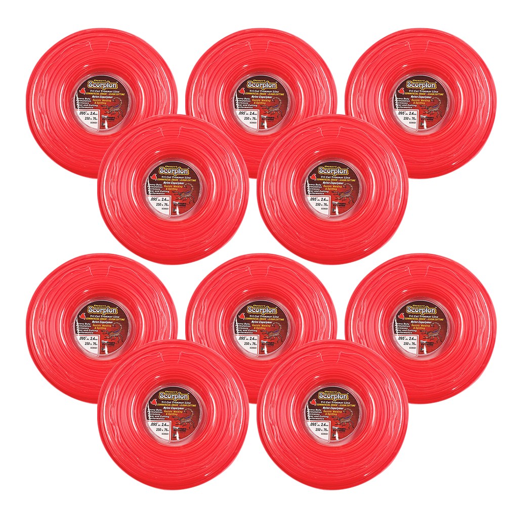 [총 10개] 미국산 스콜피온 예초기줄 나일론줄 2.4mm 76m 삼각타입 끈날 172,370원