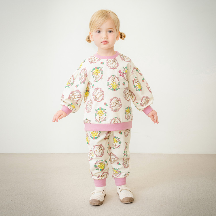 몰리멜리 여아용 디즈니 미녀와야수 프린세스 상하의 세트 29,730원