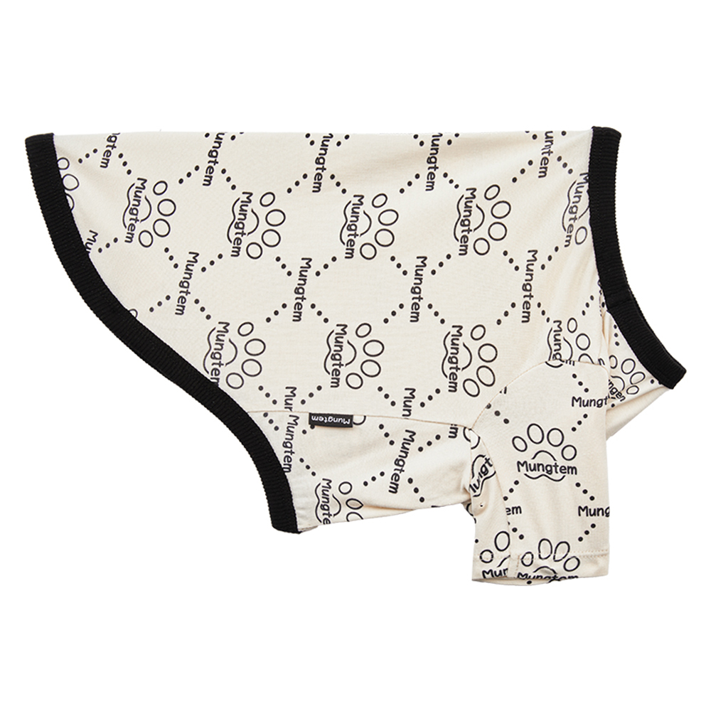 멍템 강아지 외출복 실내복 멍셔리 반팔티, 블랙, 1개 21,300원