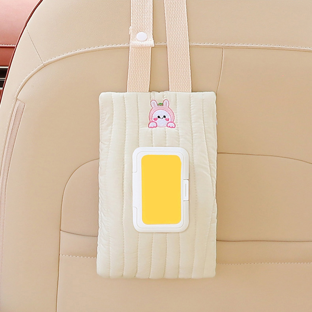 도림 귀여운 똑딱이 차량용 물티슈 케이스, 토끼, 1개 7,450원