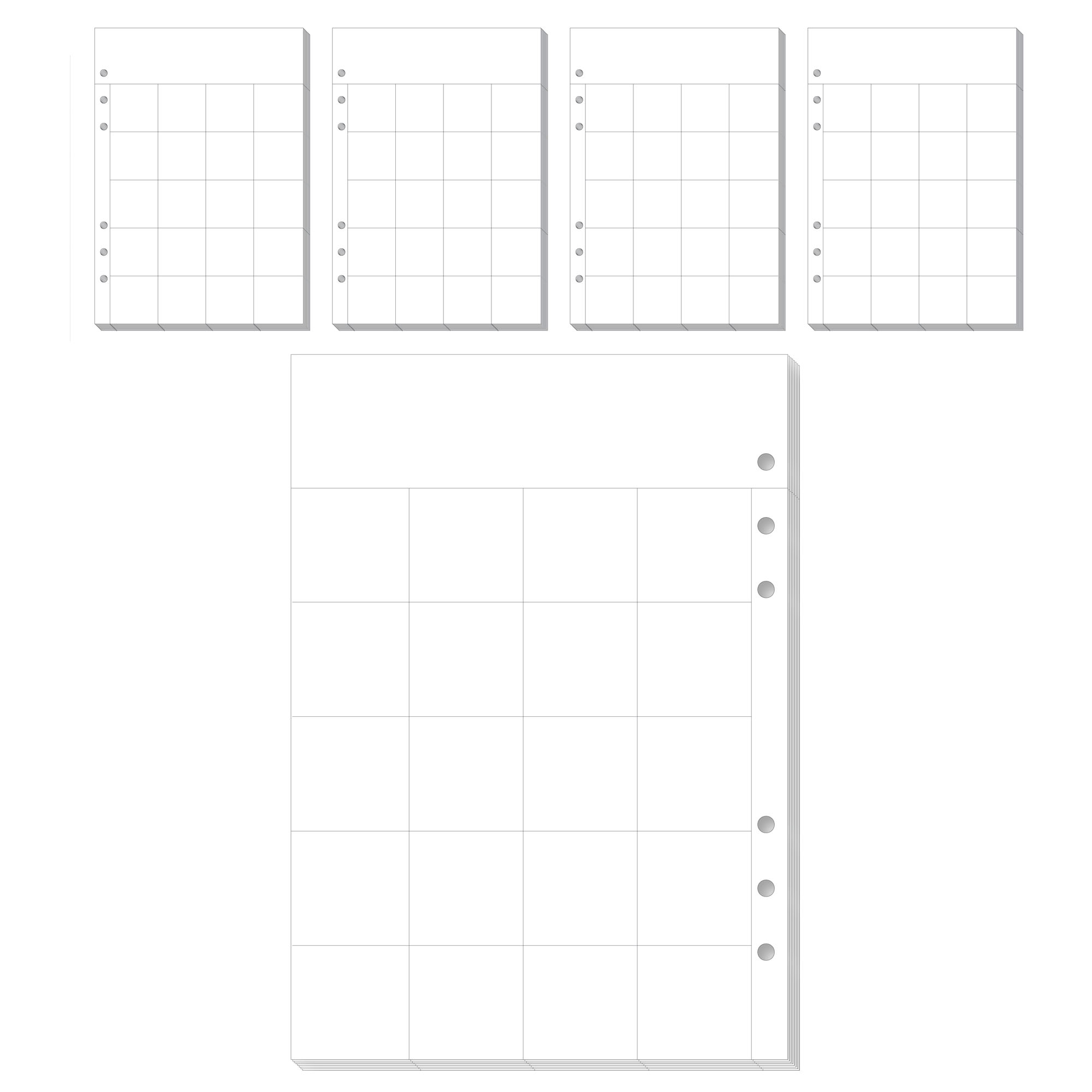 워너디스 A5 6공 기본 리필 속지 내지 먼슬리 15,630원