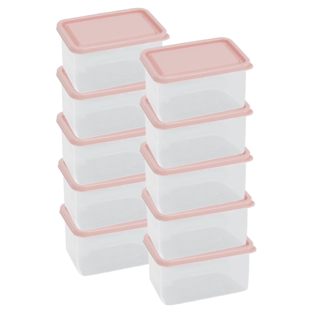 비트리 시즌2 부드럽게 휘어지는 냉동실 냉장고 정리용기 핑크 480ml, 10개, 1개입 27,800원