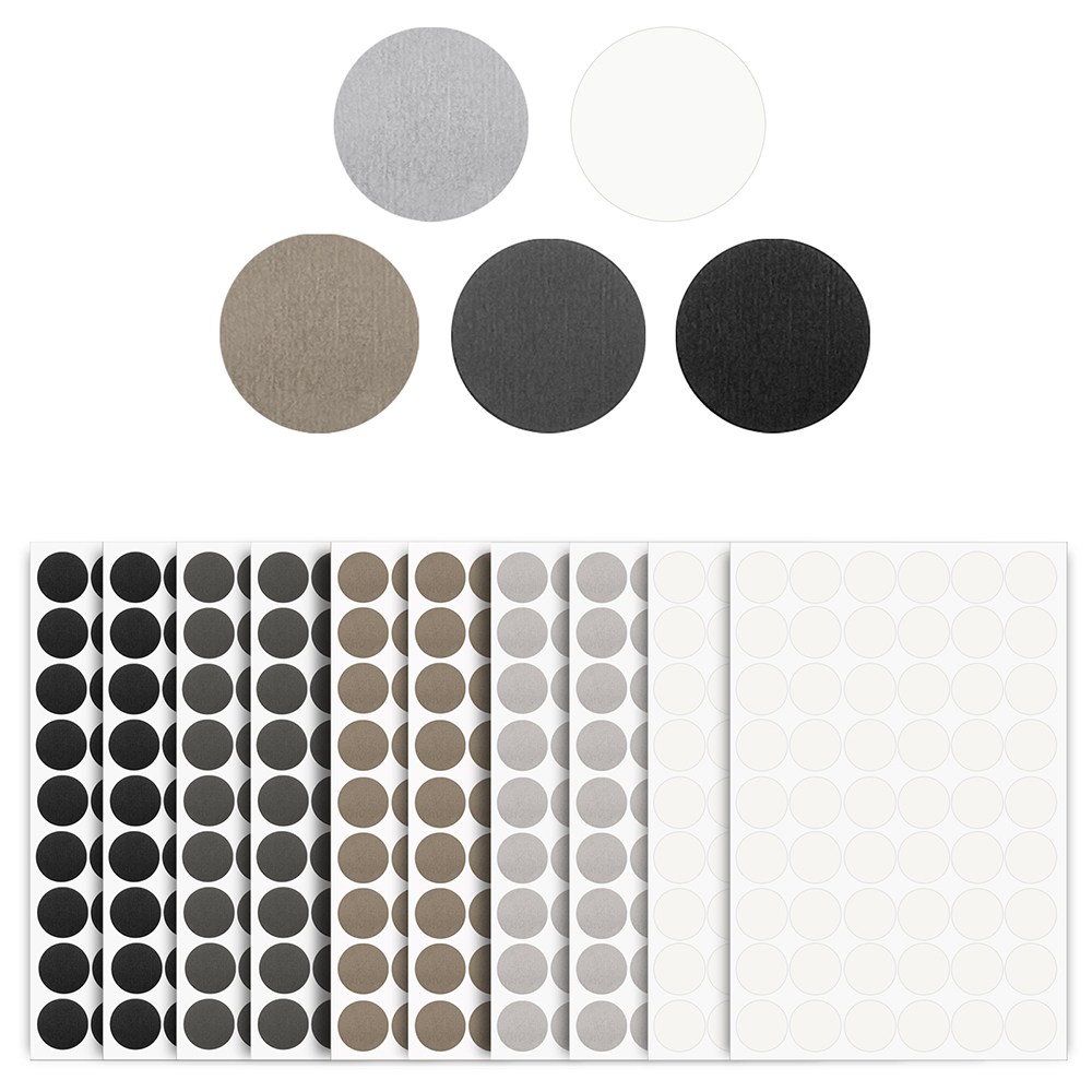 10장 접착식 나사 캡 스티커, 15/21mm 나사 구멍 커버 스티커, 질감 PVC 나사 머리 캡 스티커, 목재 가구 캐비닛 선반 용 나사 구멍 스티커 (5 가지 색상) 11,390원