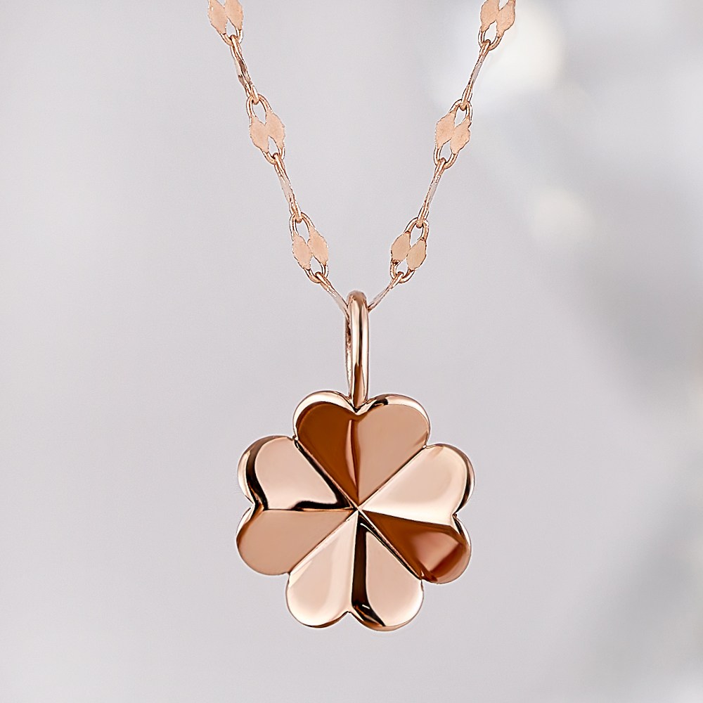 주리에떼 14K/18K 플라워 라일라 데일리 행운의 클로버 목걸이 238,800원