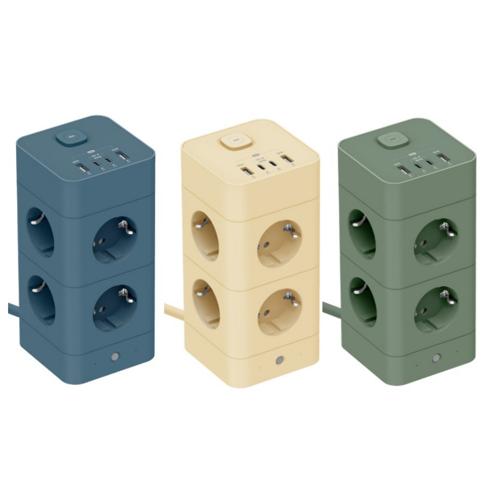 에코너 MT09 타워형 멀티탭 12구 + 4USB PD 고속충전 4000W 고용량 과부하차단 콘센트 64,000원