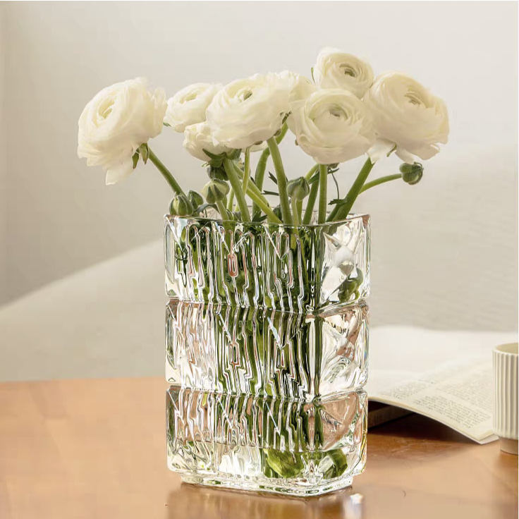 범피 직사각 아머 대형 화병 오브제 유리 꽃병, 단일색상 9,630원