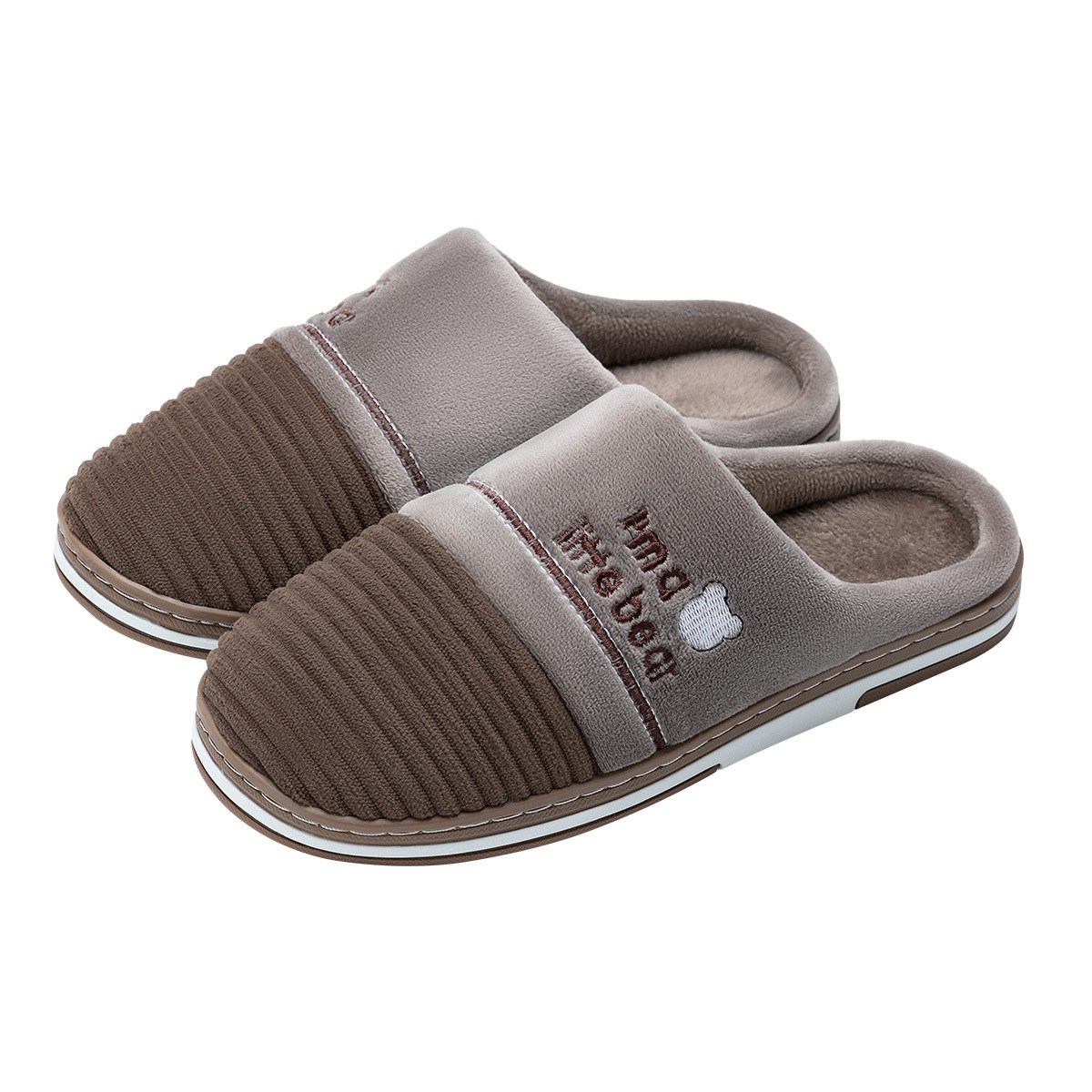 곰돌이샵 빅사이즈 방한 털 슬리퍼 겨울 실내화 거실화 왕발 슬리퍼 290 300mm 12,900원