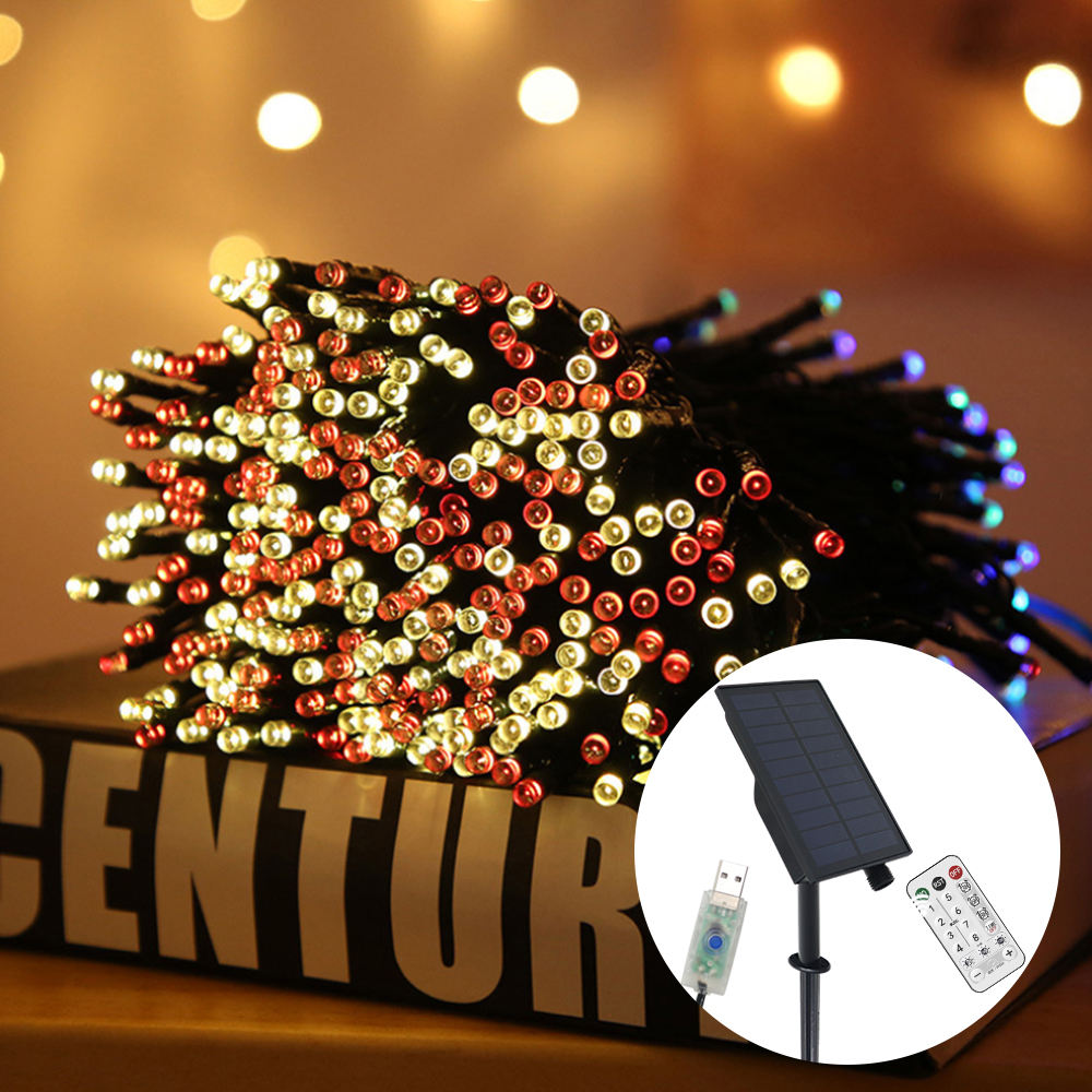 21세기트랜드 태양열 USB 꼬마 전구 200구 22m, 멀티칼라, 22m, 1개 21,800원