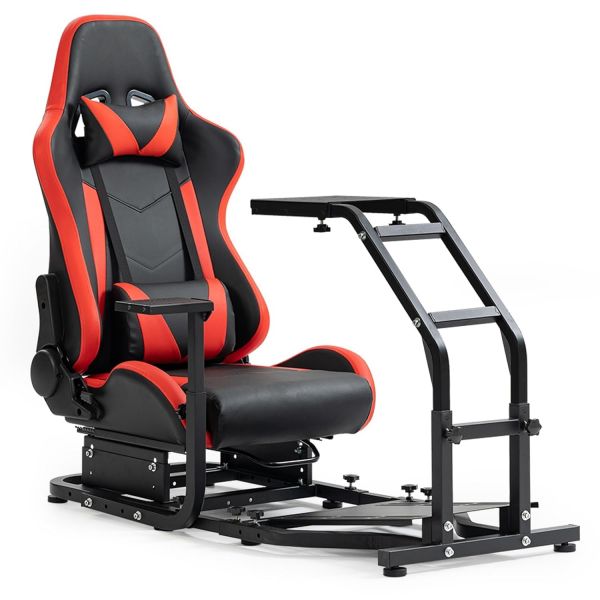 마라다 레이싱 시뮬레이션 조종석 빨간색 좌석 PXN쓰러스트마스터로지텍 G923 G920 T80 T150 T300RS용 스티어링 휠 거치대 페달 기어변속기 미포함 681,900원