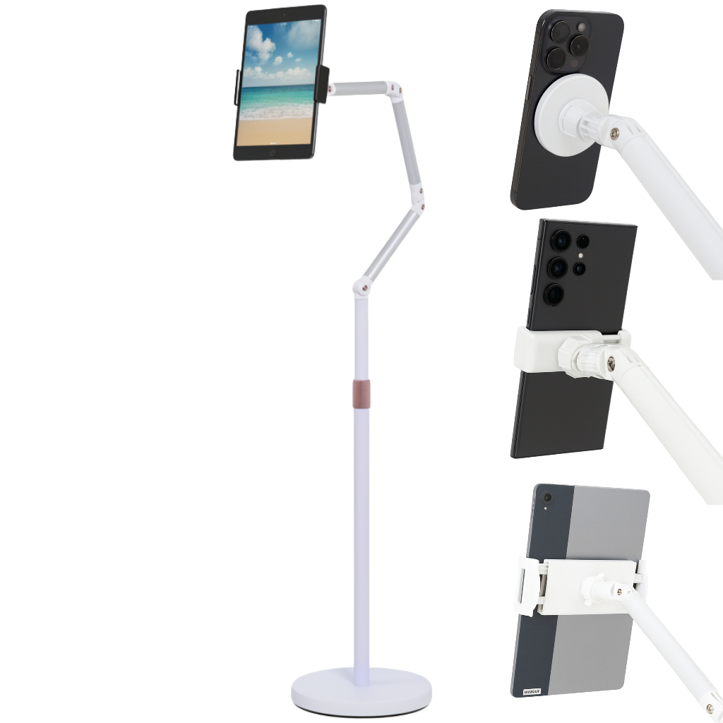 아르디스 헤드3개 맥세이프 스탠드 태블릿 거치대, 화이트, 1개 46,000원