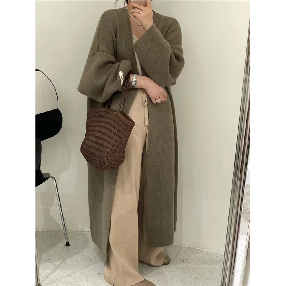 KDNC 여성 빅사이즈 오버핏 니트 롱가디건 겨울 스웨터 따뜻하고 편안한 29,800원